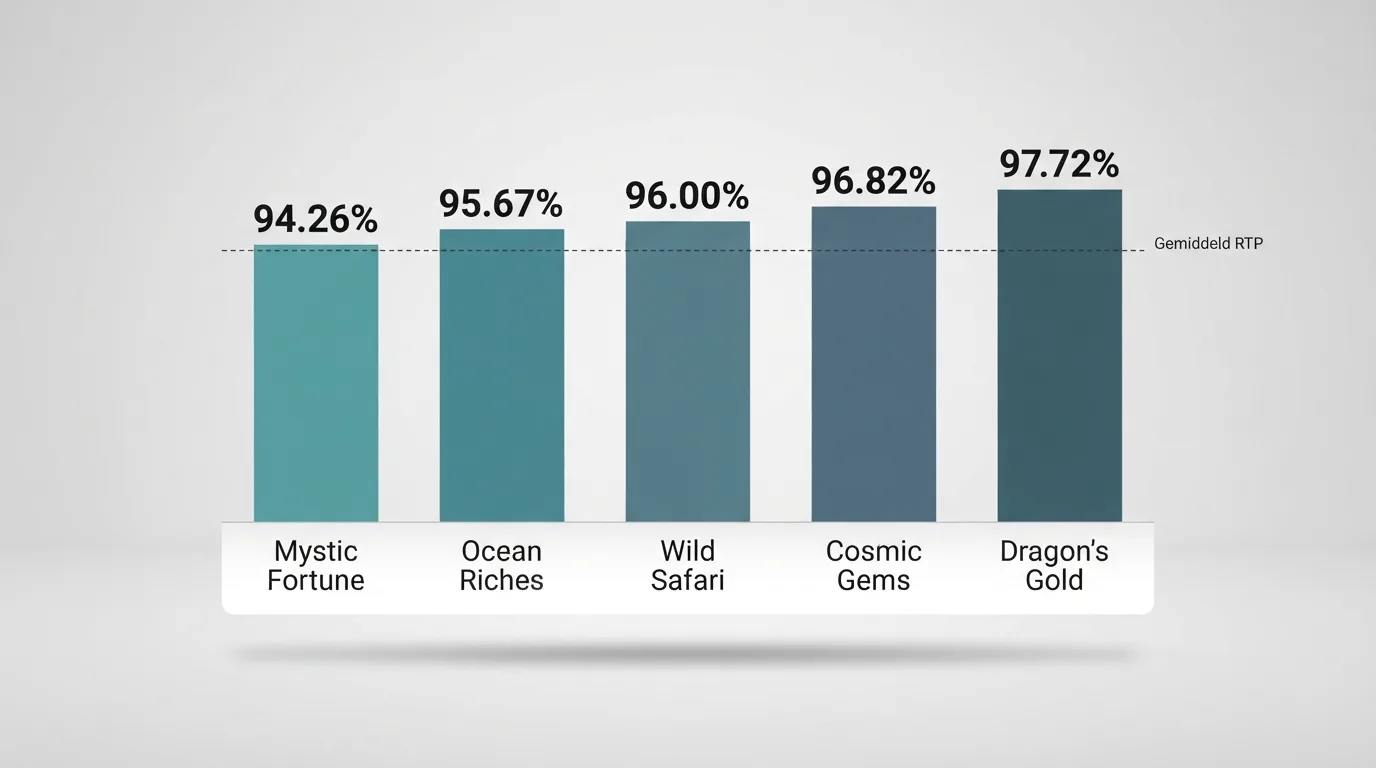 Een selectie Big Time Gaming-gokkasten met zichtbare RTP-percentages, Megaways-logo's en maximale winstvermenigvuldigers