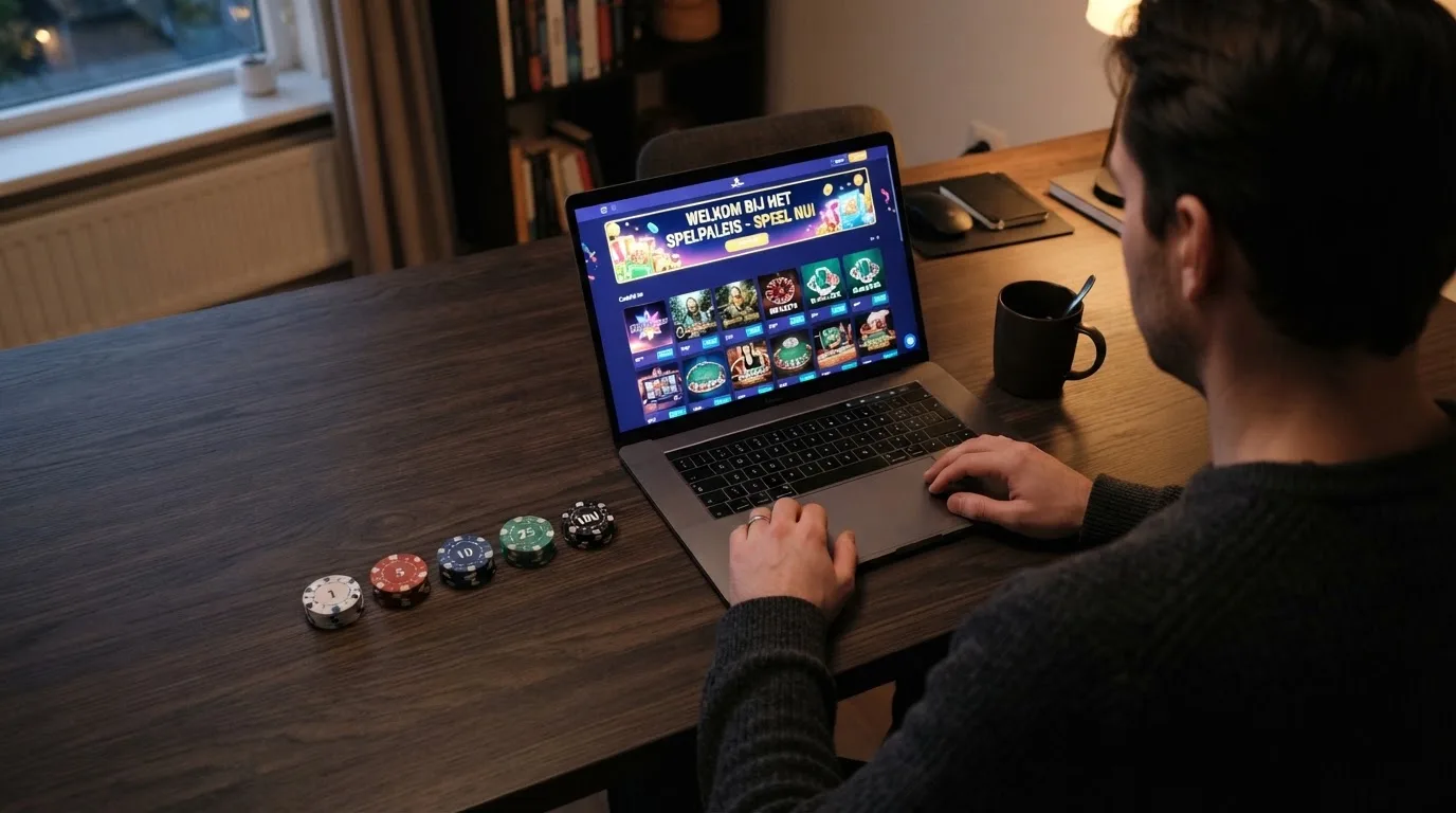 Een overzichtelijk vergelijkingsscherm met casino-logo's, bonusbedragen en groene vinkjes voor Maestro-acceptatie