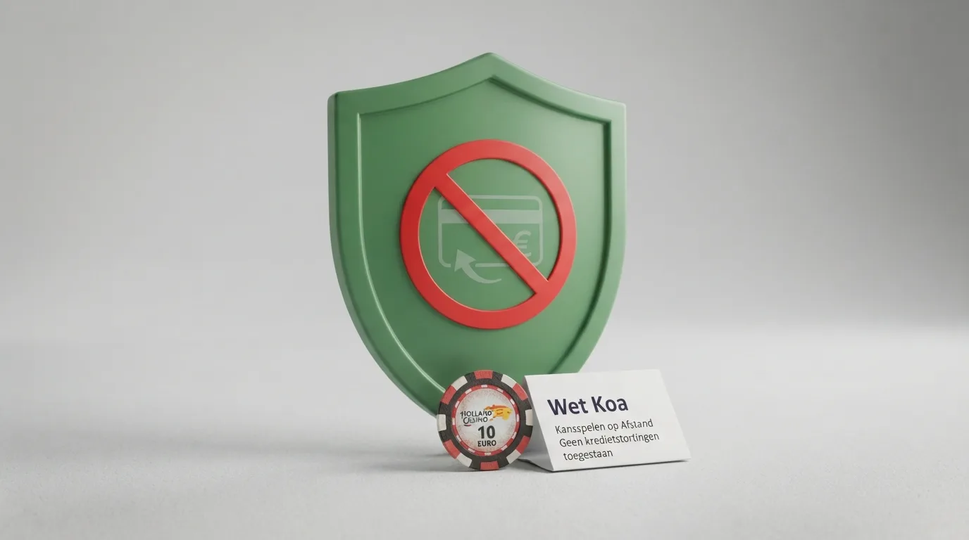 Het logo van de Kansspelautoriteit naast een uittreksel van de Wet Kansspelen op Afstand met een rood kruis door het woord “AfterPay”