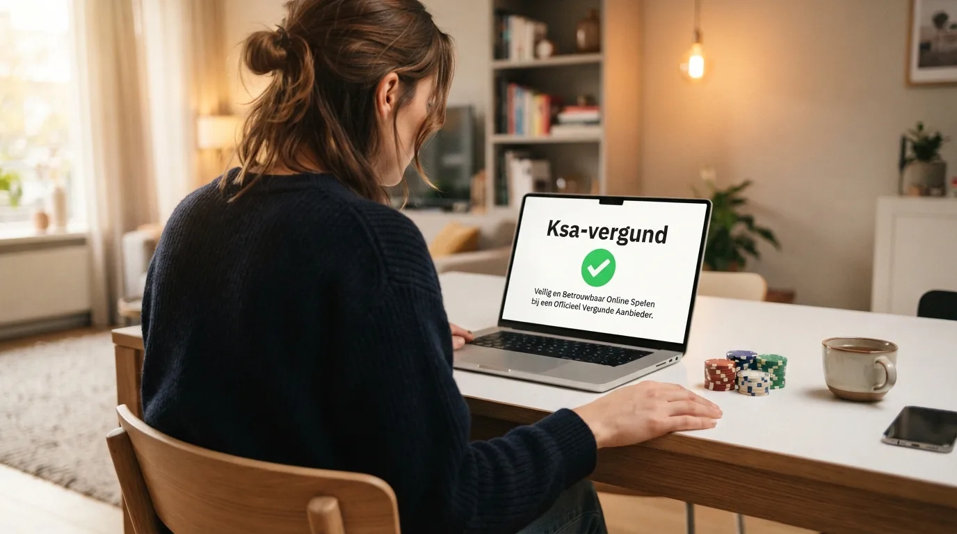 Een overzichtelijke rij van tien logo's van Ksa-vergunde online casino's met een vinkje bij elke aanbieder